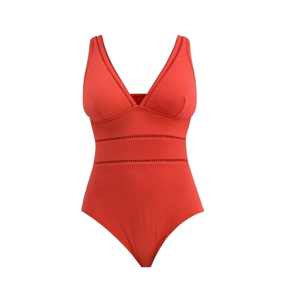 Time and Tru Women's Red One Piece Swimsuit